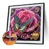 Fleurs De R&ecirc;ve Et Papillons-Peinture Diamant En Forme Sp&eacute;ciale-40 * 40CM