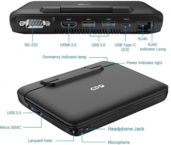 T----6 Inch Mini Laptop 8G RAM +512G ROM Pocket Mini Notebook Computer Notebook 1280 X 720 Pentru Intel Celeron N4100 114 /255