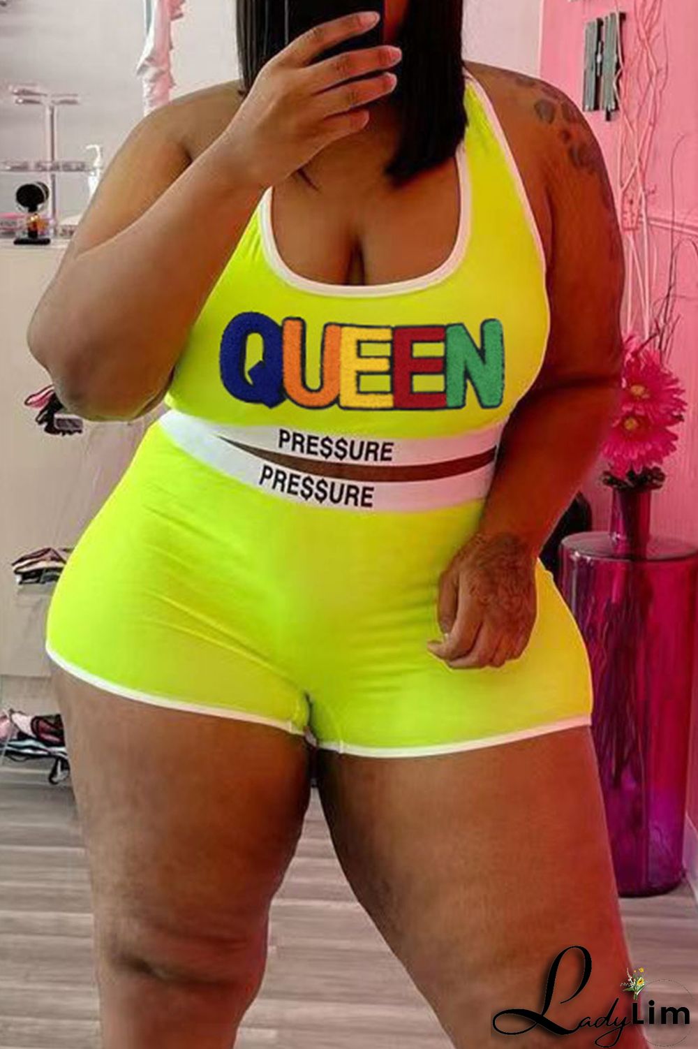 Red Casual Sportswear Solid Embroidered Split Joint U Neck Plus Size Two Pieces