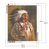 Diamond Painting -DIY Round Drill Old Indian