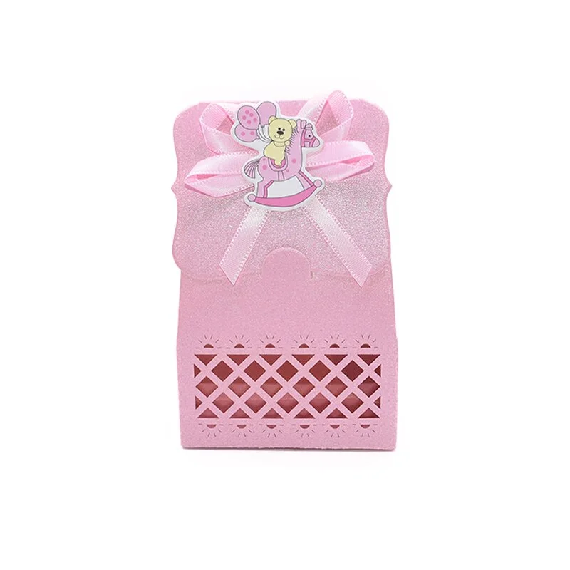12Pcs Cute Baby Shower Gift Box Candy Box Boy Girl Baby Shower Favors Bag Kids Birthday Party Gender Reveal Party Supplies