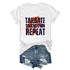 Tailgate Touchdown Repeat Denver Broncos Tee