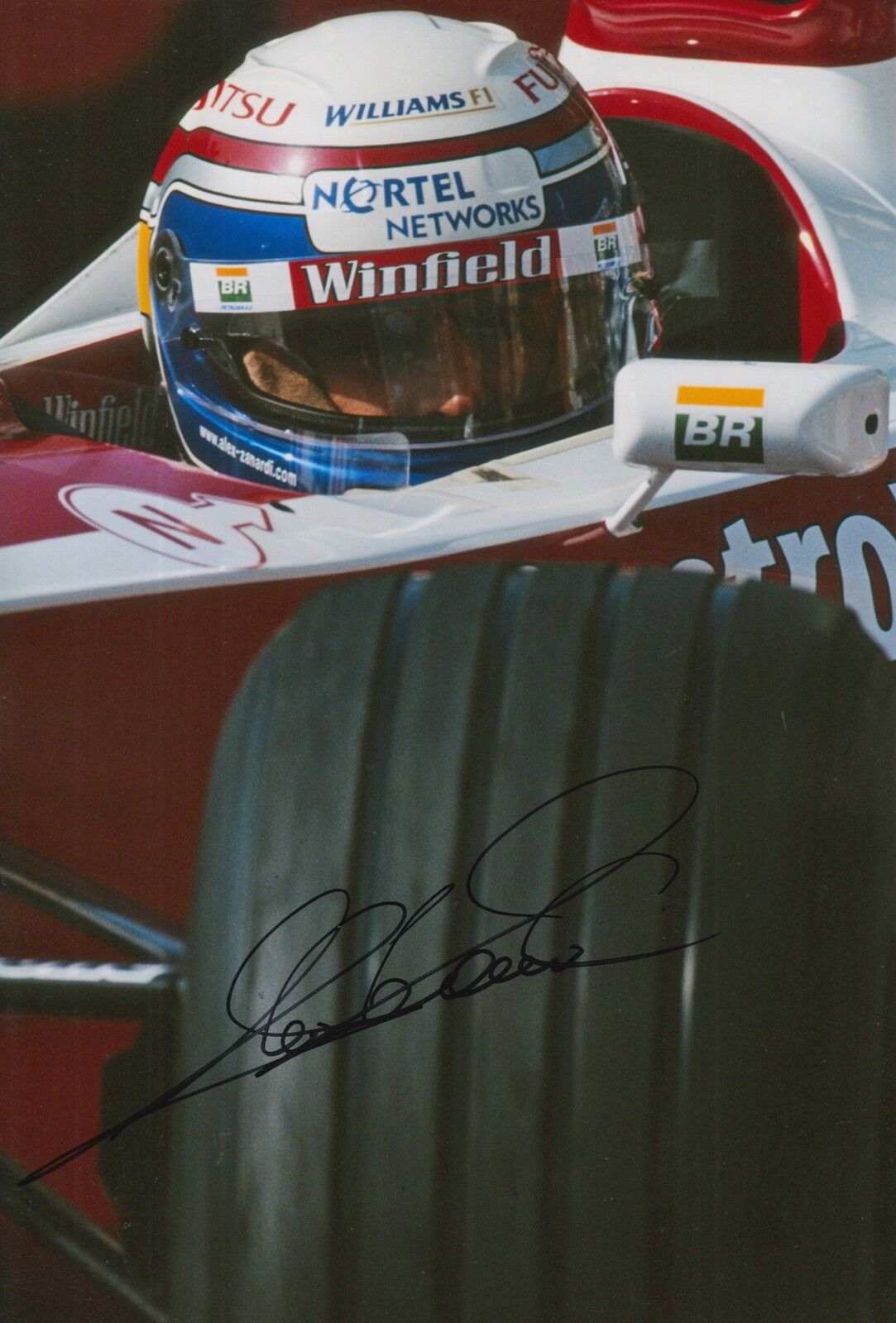 Alex Zanardi Hand Signed 12x8 Photo Poster painting Winfield Williams F1 2.