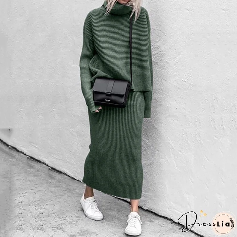 Women's Autumn Casual Loose Fashion Long Two-piece Suits