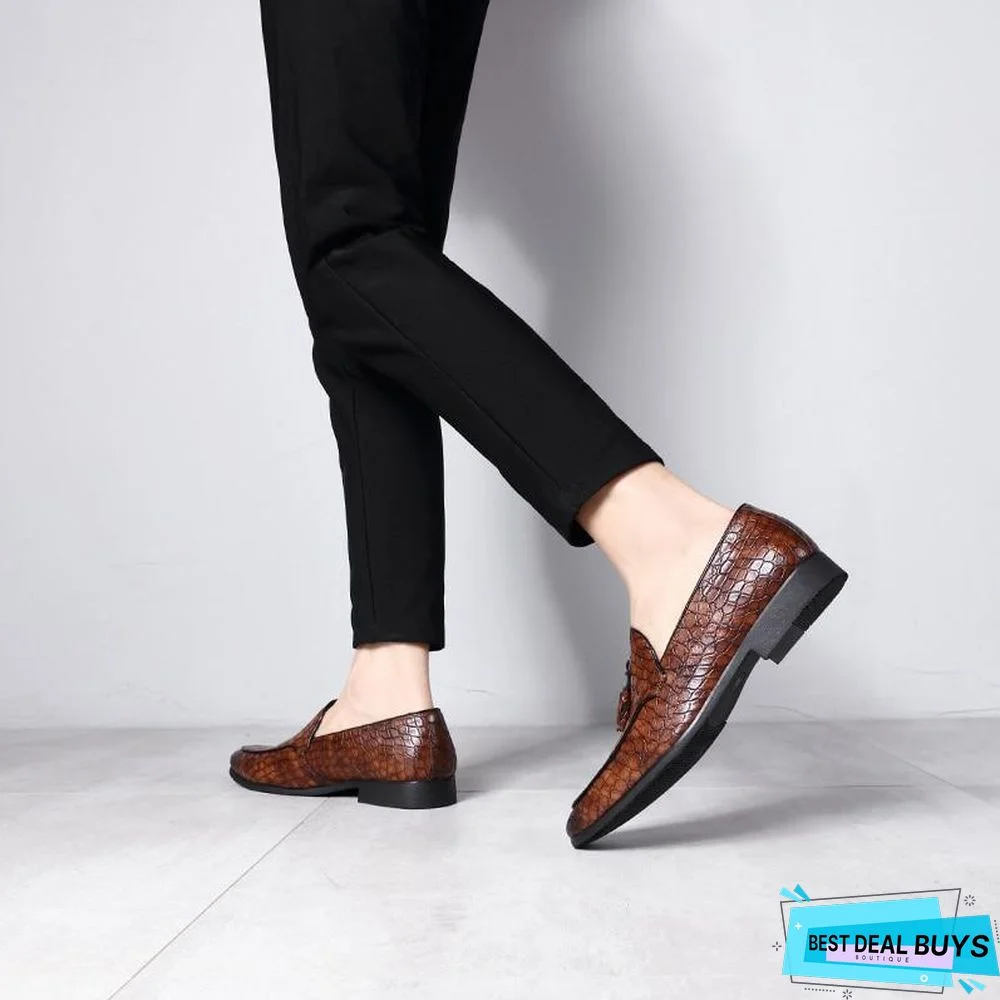 Men Dress Shoes Luxury Fashion Lace-up Oxford Shoes Top Brand Design