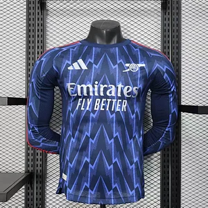 2025-2026 Long Sleeve Players Version Arsenal FC Away Football Shirt 1:1 Thai Quality