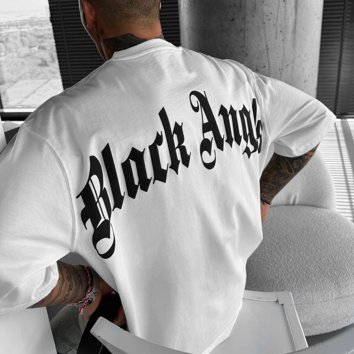 Oversize Black Angels T-Shirt