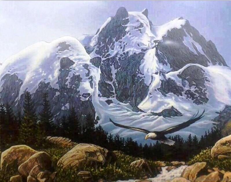 

Mountains in the Shape of Bears – Paint By Numbers - 40*50CM, 501 Original