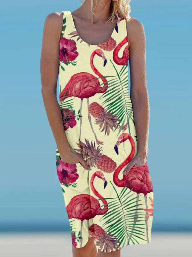 Flamingo Resort Dress