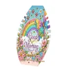 Diamond Painting Wooden Rainbow Flowers Necklace Display Stand Holder