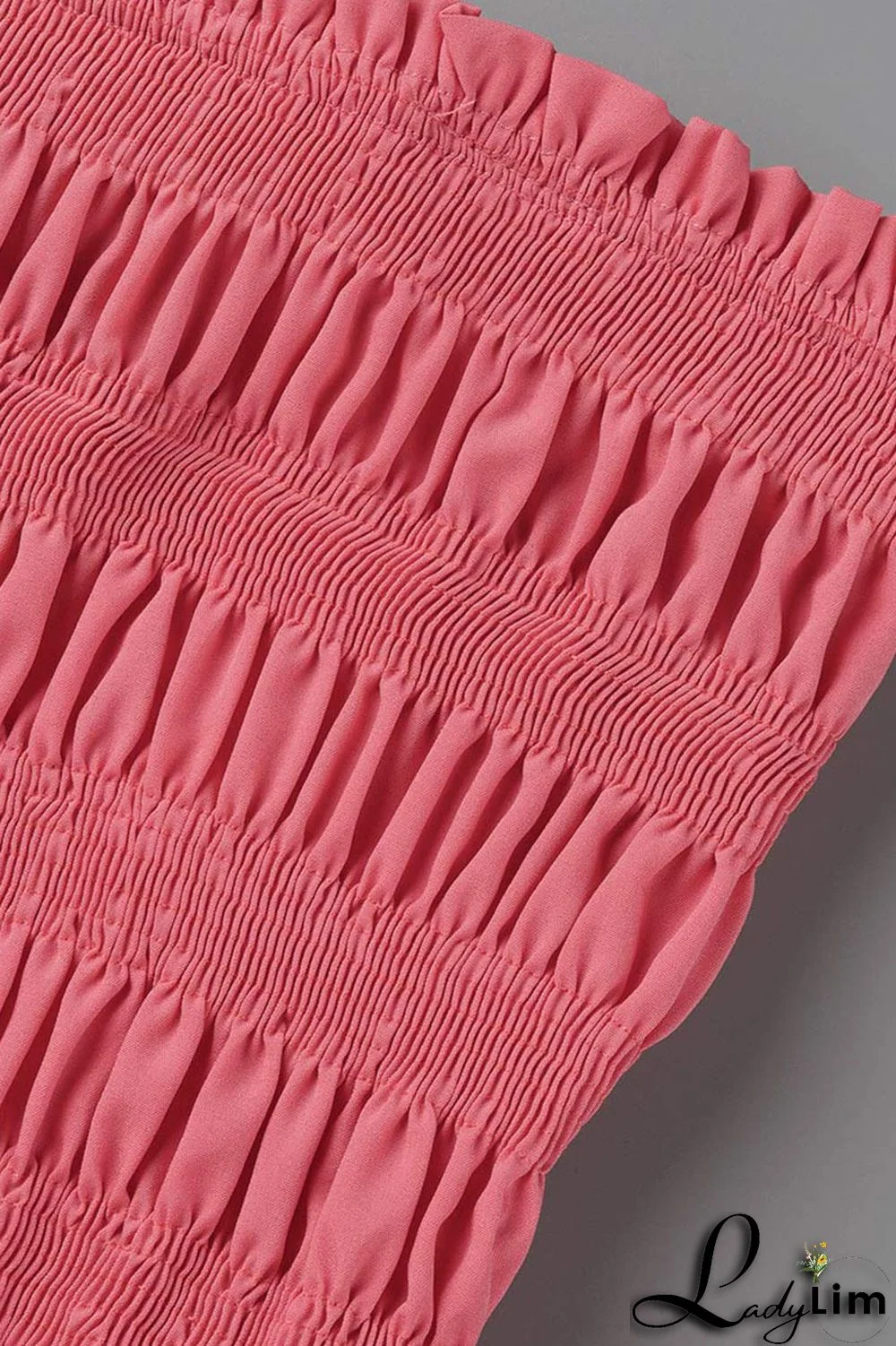 Rose Red Sexy Solid Patchwork Fold Stringy Selvedge Spaghetti Strap A Line Dresses