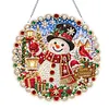 XMAS DIY Acrylic Special Shape Diamond Painting Hanging Pendant Hanging Kit