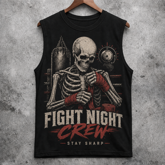Gym Fight Night Cotton Tank Top