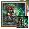 Skull-11CT Stamped Cross Stitch 40*40cm