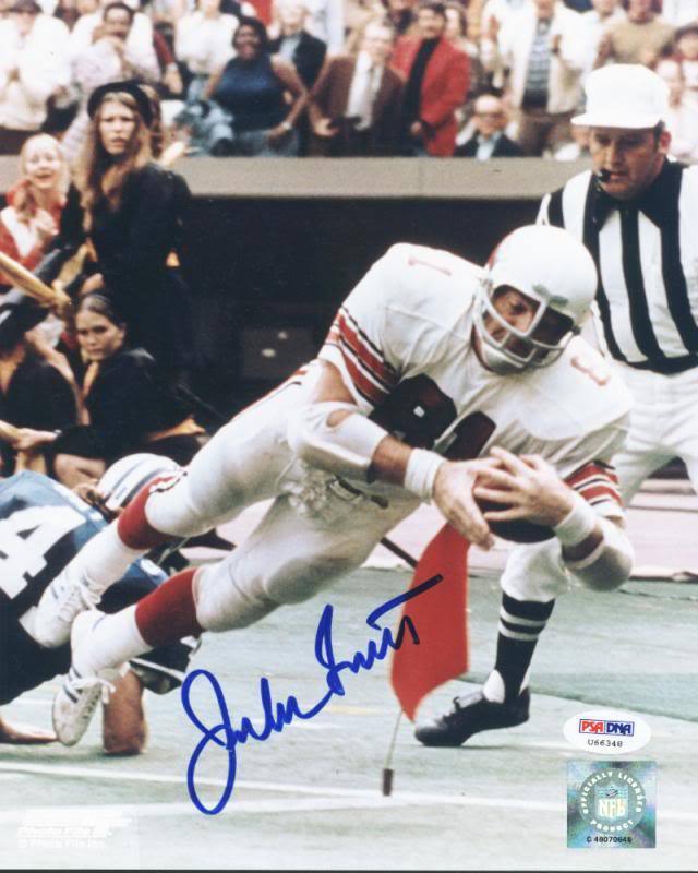 Cardinals Jackie Smith Signed Authentic 8X10 Photo Poster painting Autographed PSA/DNA #U66348