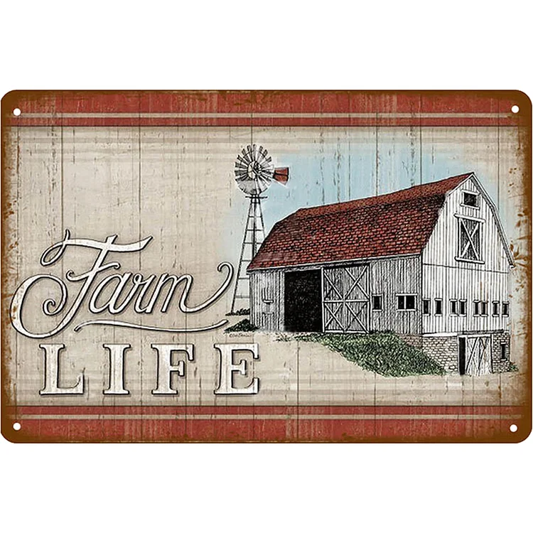 Fresh Eggs Farm - Vintage Tin Signs/Wooden Signs - 7.9x11.8in & 11.8x15.7in