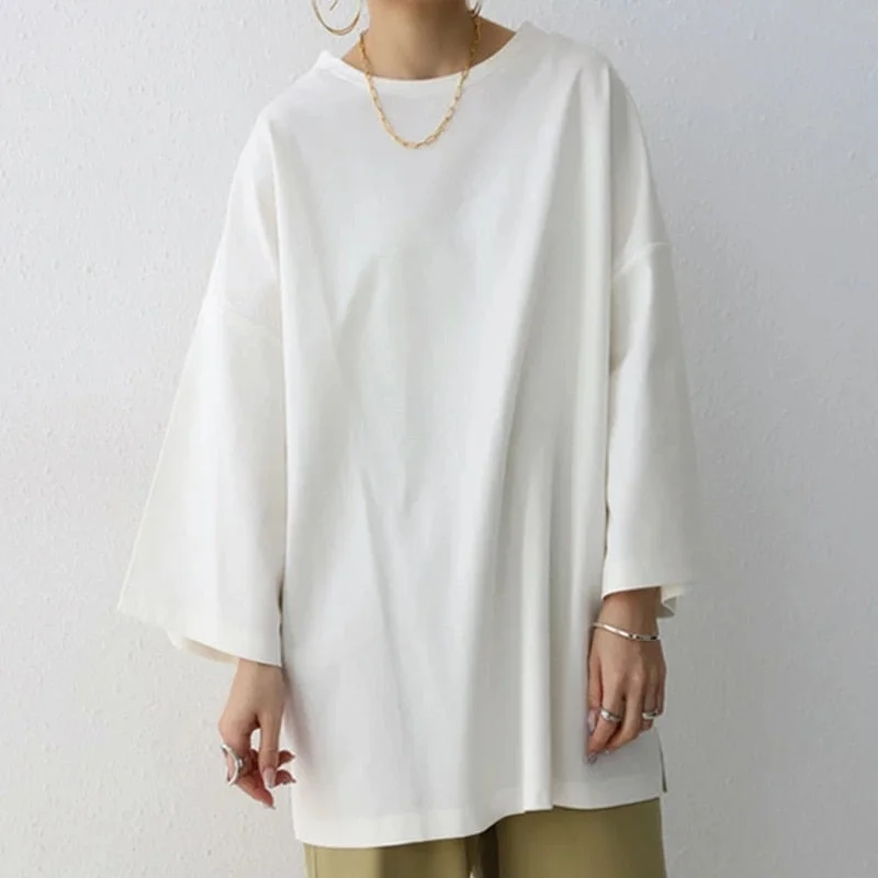 Women Casual Loose Blouse ZANZEA Summer Long Sleeve Solid Tops Female Work Blusas Spring Shirt Chemise Baggy Tunic