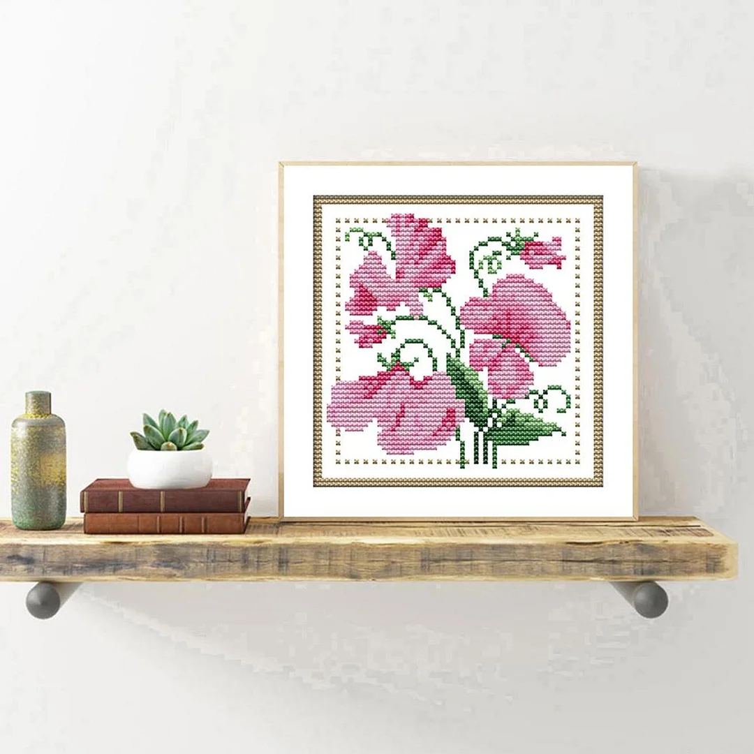 Partial Cross Stitch Kit April 14CT Counted DIY Needlework Decor (H426)