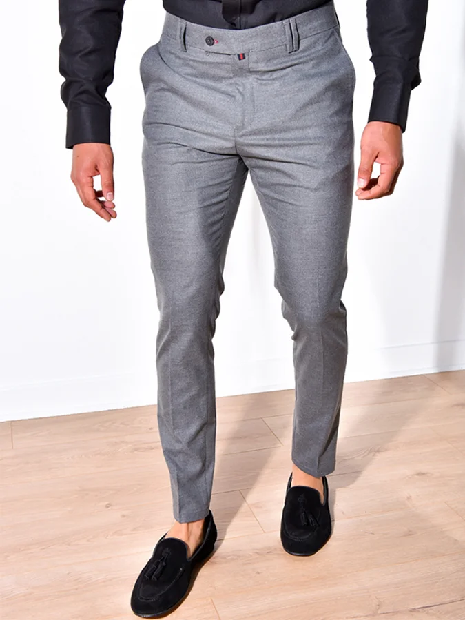 Men's Casual Grey Trousers