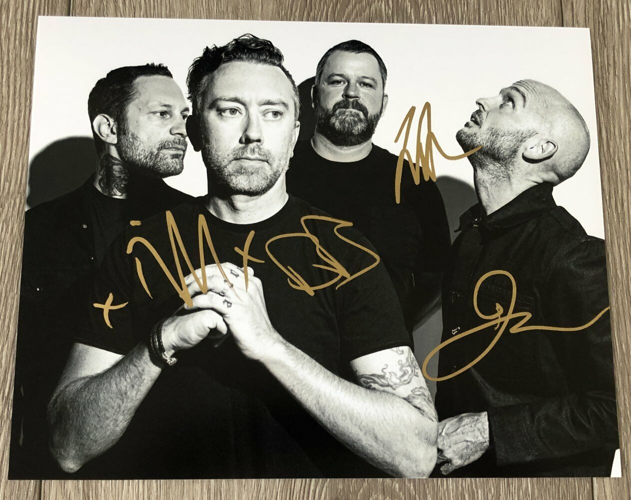 RISE AGAINST BAND SIGNED AUTOGRAPH 8x10 Photo Poster painting B TIM MCILRATH +3 w/EXACT PROOF