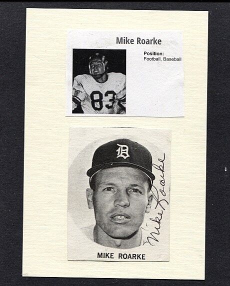 MIKE ROARKE-DETROIT TIGERS AUTOGRAPHED Photo Poster painting-EX-(d.2019)