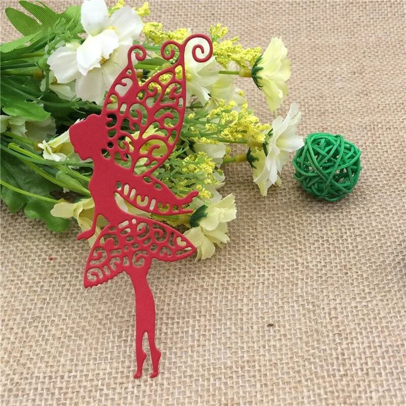 Elf Flower Fairy Girl Cutting Dies Stencil Scrapbooking Card Embossing Craft DIY