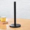 Stainless Steel Free Standing Paper Roll Holder for Kitchen Bathroom Countertop