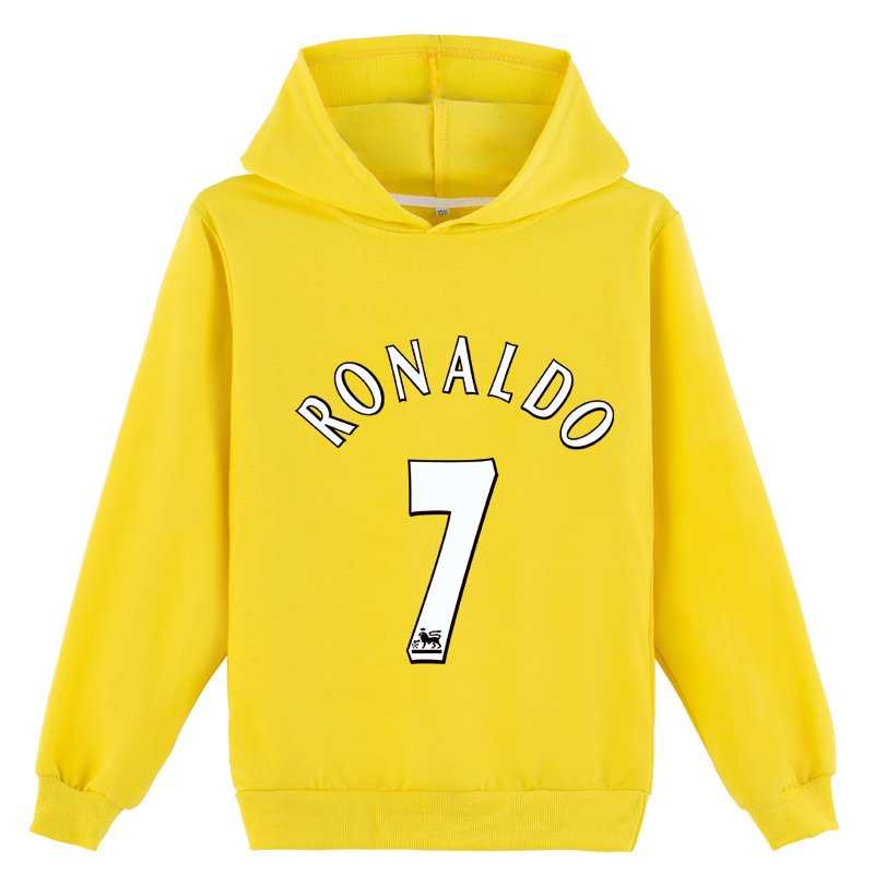 Mayoulove Kids' Cristiano Ronaldo Hoodie - Stylish Sportswear for Boys & Girls, Trendy Apparel for Soccer Fans-Mayoulove
