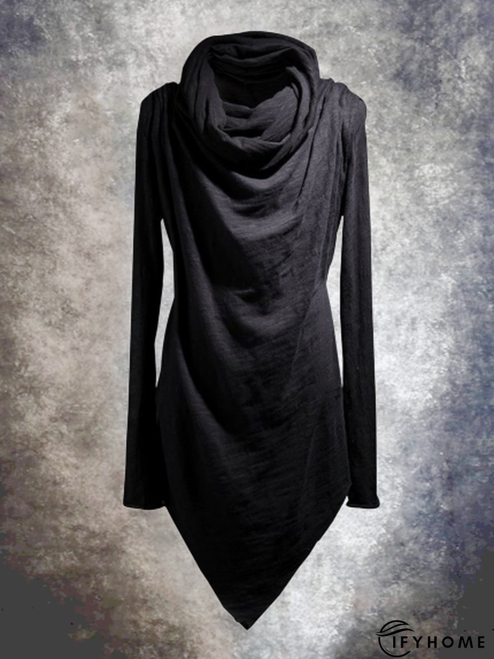 Dark Irregular Turtleneck Dress | IFYHOME