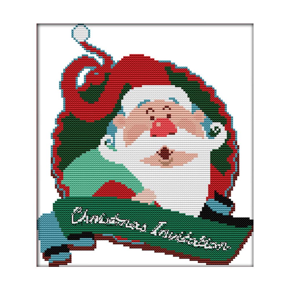 

Merry Christmas - 14CT Stamped Cross Stitch - 29*26cm, 501 Original