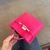 Soft cowhide handbag/crossbody bag, Birkin Kelly vintage tote bag