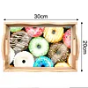 [NEW] DIY Diamond Painting Wooden Tray Food Tray with Handle Living Room Decoration Donut Wooden Tray Kit