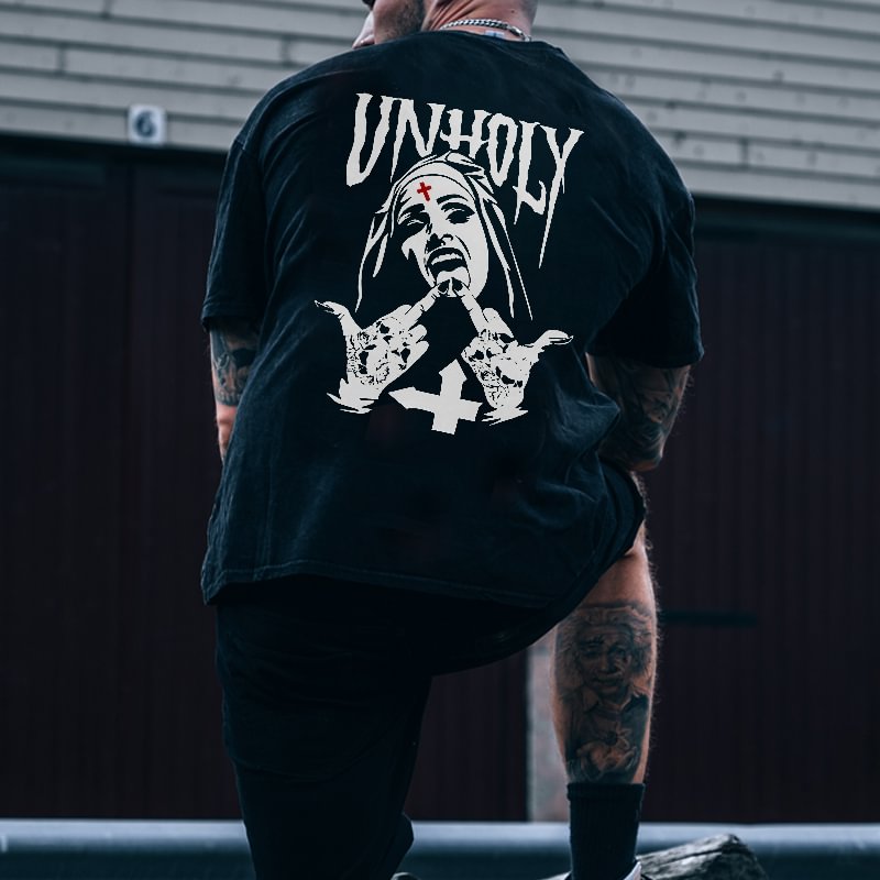 Unholy Nuns Printed Men's T-shirt -  
