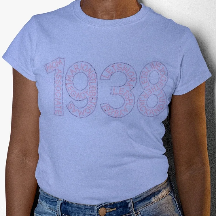 Jack and Jill 1938 Rhinestone Short Sleeve Tee