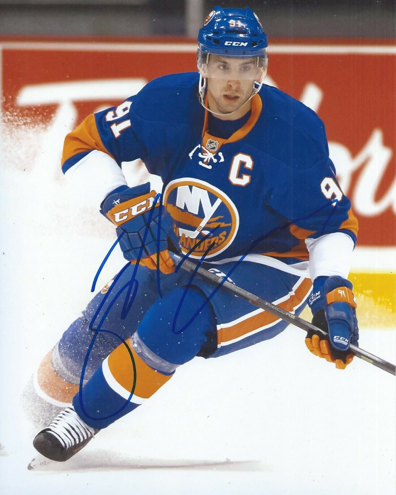 John Tavares Signed 8x10 Photo Poster painting New York Islanders Autographed COA C