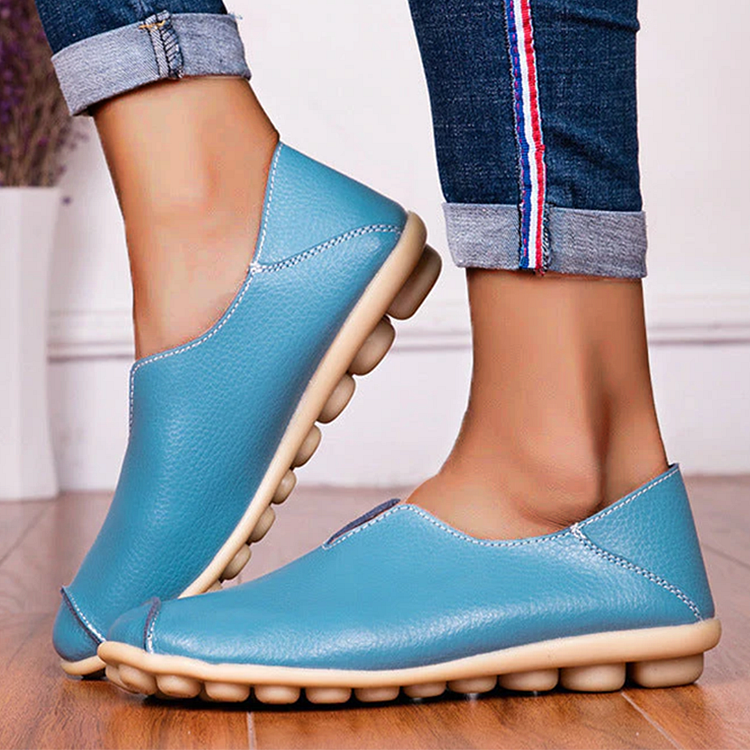 Casual flat heel cow tendon low top shoes shopify Stunahome.com