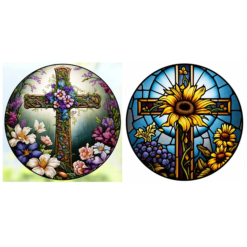 Diamond Painting - Full Round - Stained Glass Lighthouse(40*30cm)-966965.03