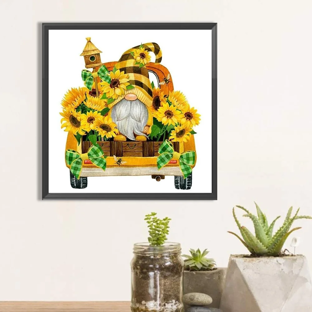Diamond Painting - Full Round Drill - Sunflower Goblin(Canvas|30*30cm)