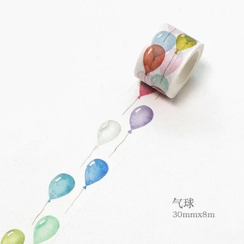 1 Roll/set Vintage Washi Tape Panda Feather Bottle Decorative Tape for DIY Album Diary Planner Masking Tape 8m