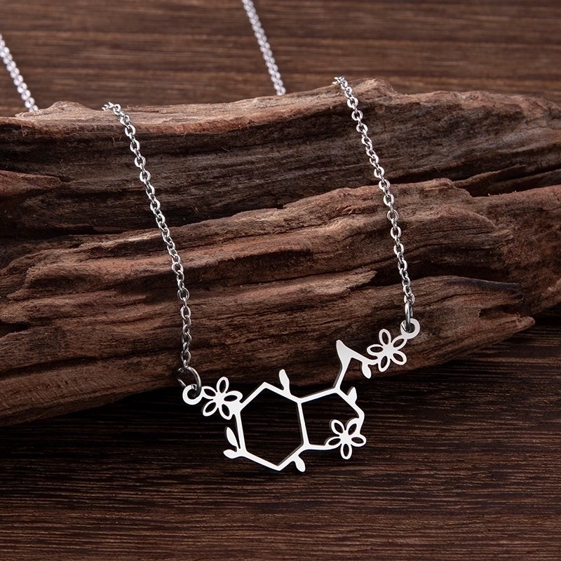 Minimalist Geometric 304 Stainless Steel Hollow Out Stainless Steel Necklaces