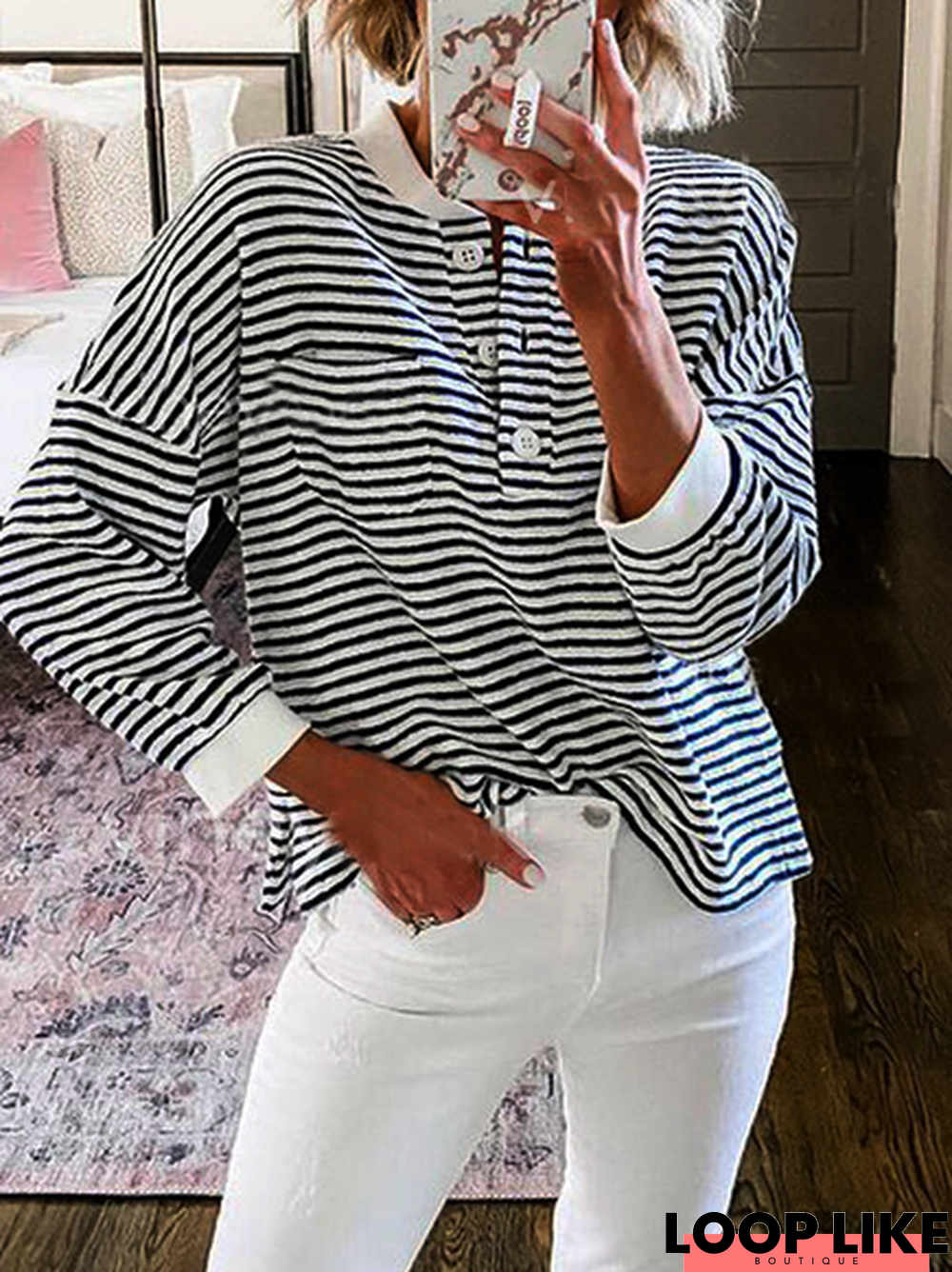 Off Shoulder Cotton Blends Shirt & Top