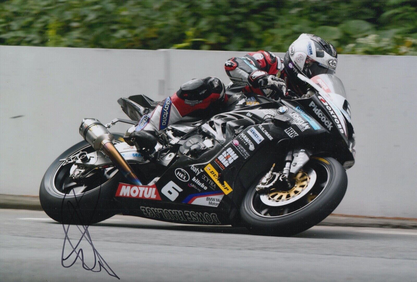 MICHAEL DUNLOP HAND SIGNED 12X8 Photo Poster painting ISLE OF MAN TT AUTOGRAPH 4