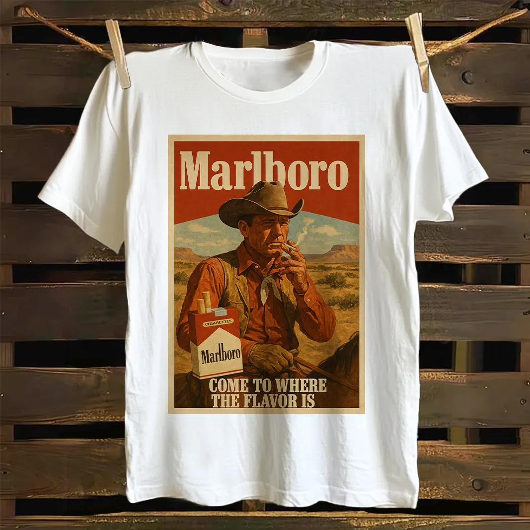 Classic Cowboy Graphic Print T-shirt