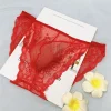 Men's Sexy Lace Mesh Transparent U-Shaped Pouch Briefs