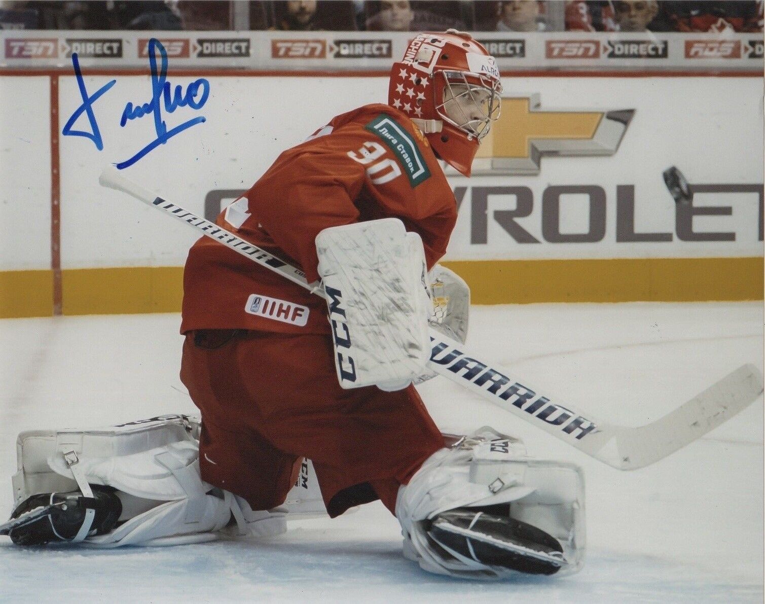 Team Russia Daniil Tarasov Signed Autographed 8x10 IIHF Photo Poster painting COA #1