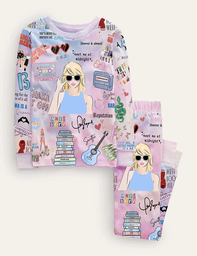 Kid's TS The Eras Tour Pajama Set