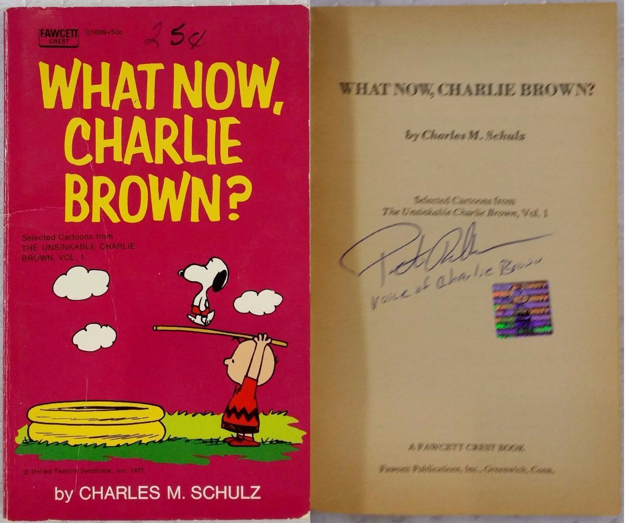 Peter Robbins Signed What Now, Charlie Brown? Book OC Dugout Exclusive Auto