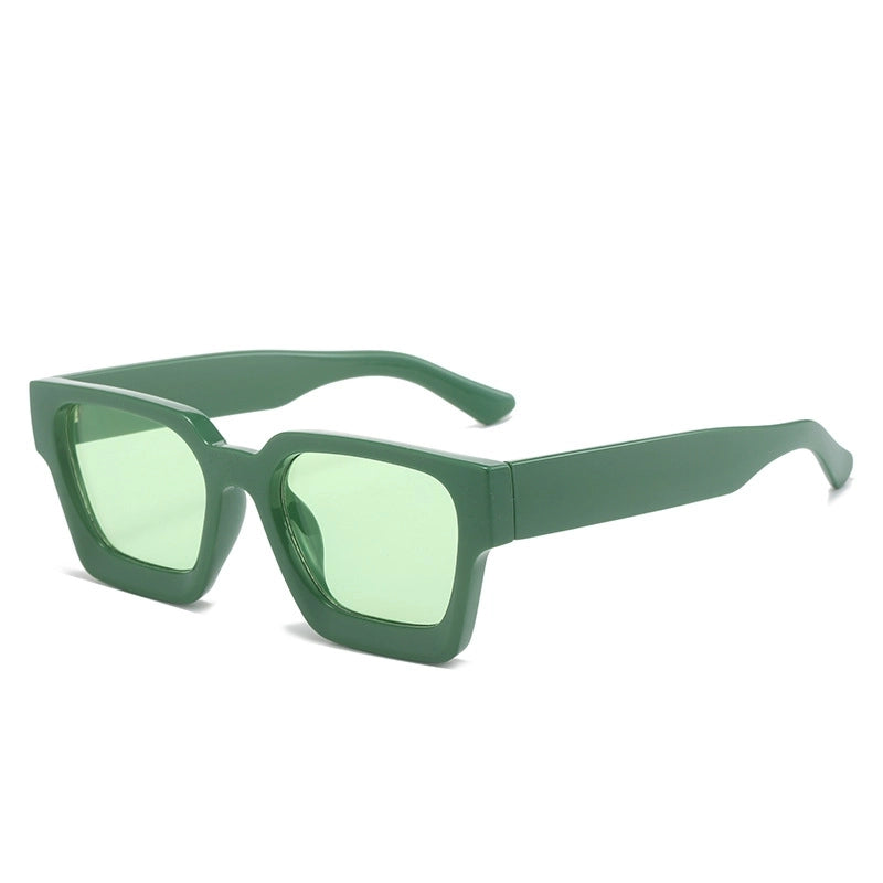 Minimalist Solid Color Pc Square Full Frame Women’s Sunglasses