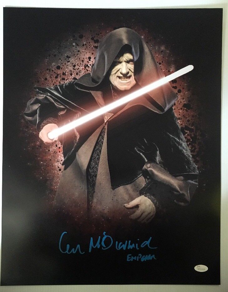 Ian Mcdiarmid Signed Autographed 16x20 Photo Poster painting Star Wars Emperor JSA COA 6