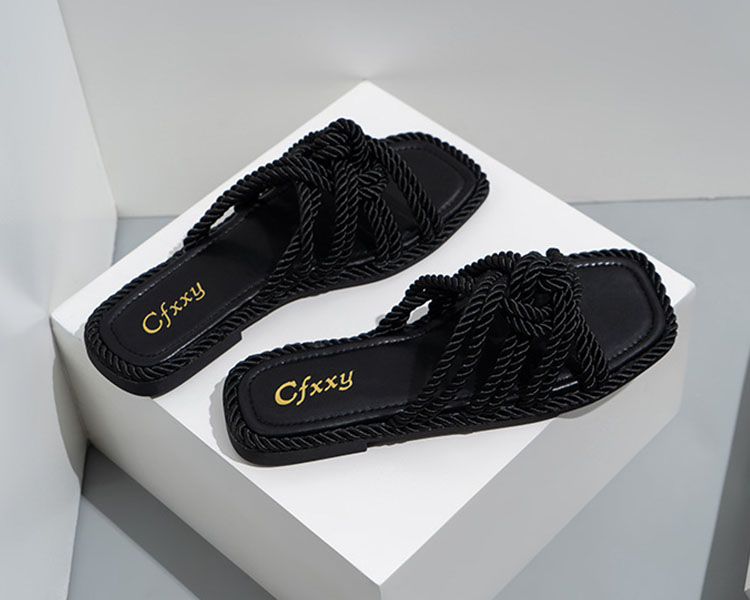 Hollow Out Flat Casual Outer Slippers-Neogeekshirts:luchamp